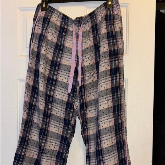 Victoria’s Secret Plaid Polka Dot PJ Pants - Picture 1 of 5